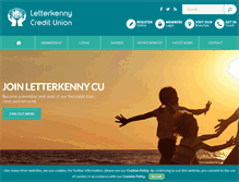 Tablet Screenshot of letterkennycu.ie